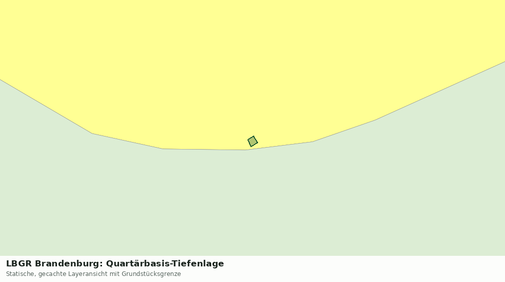 Statische Kartenansicht: LBGR Brandenburg: Quartärbasis-Tiefenlage