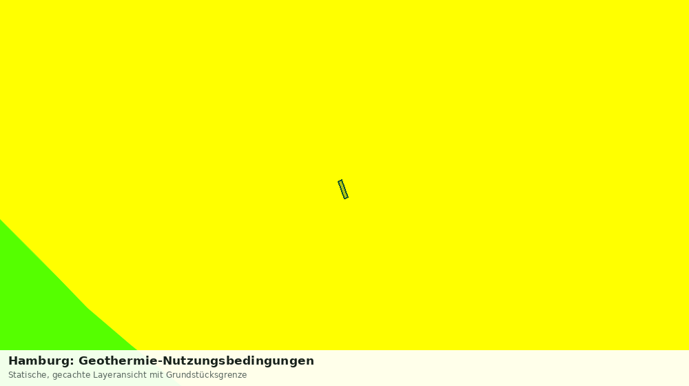 Statische Kartenansicht: Hamburg: Geothermie-Nutzungsbedingungen
