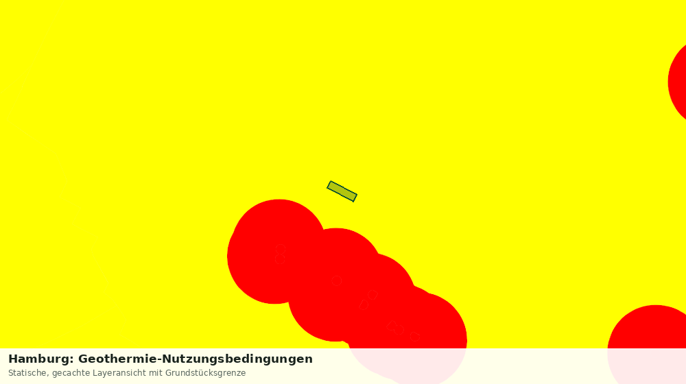 Statische Kartenansicht: Hamburg: Geothermie-Nutzungsbedingungen