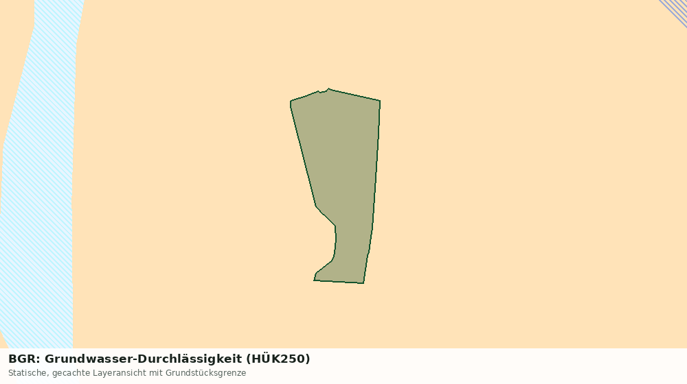 Statische Kartenansicht: BGR: Grundwasser-Durchlässigkeit (HÜK250)