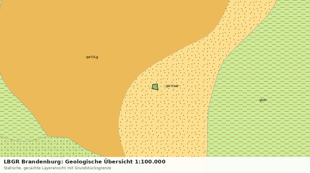Statische Kartenansicht: LBGR Brandenburg: Geologische Übersicht 1:100.000
