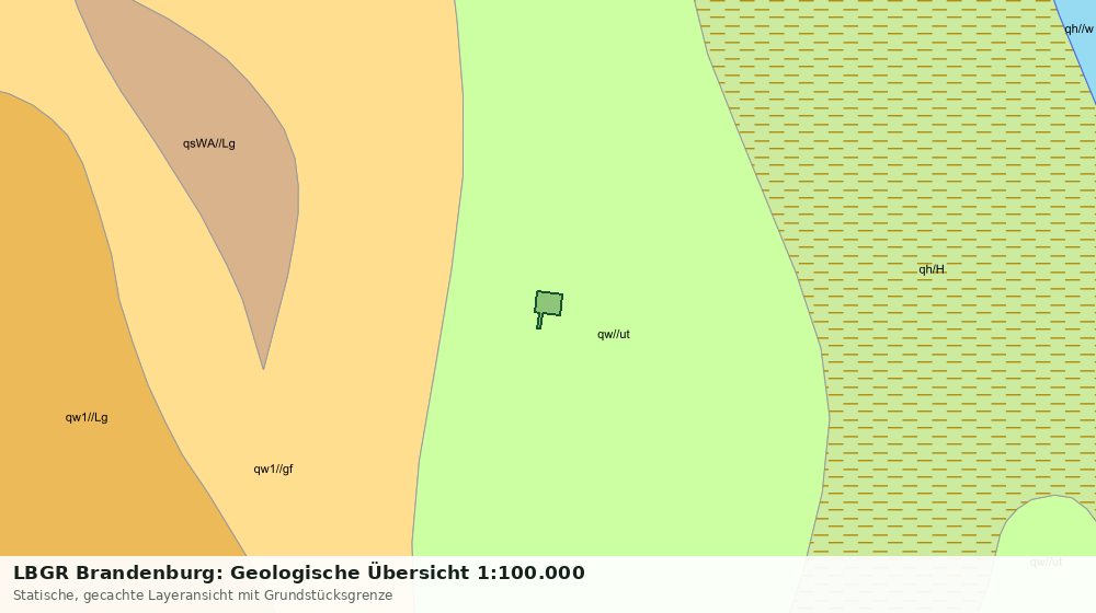 Statische Kartenansicht: LBGR Brandenburg: Geologische Übersicht 1:100.000
