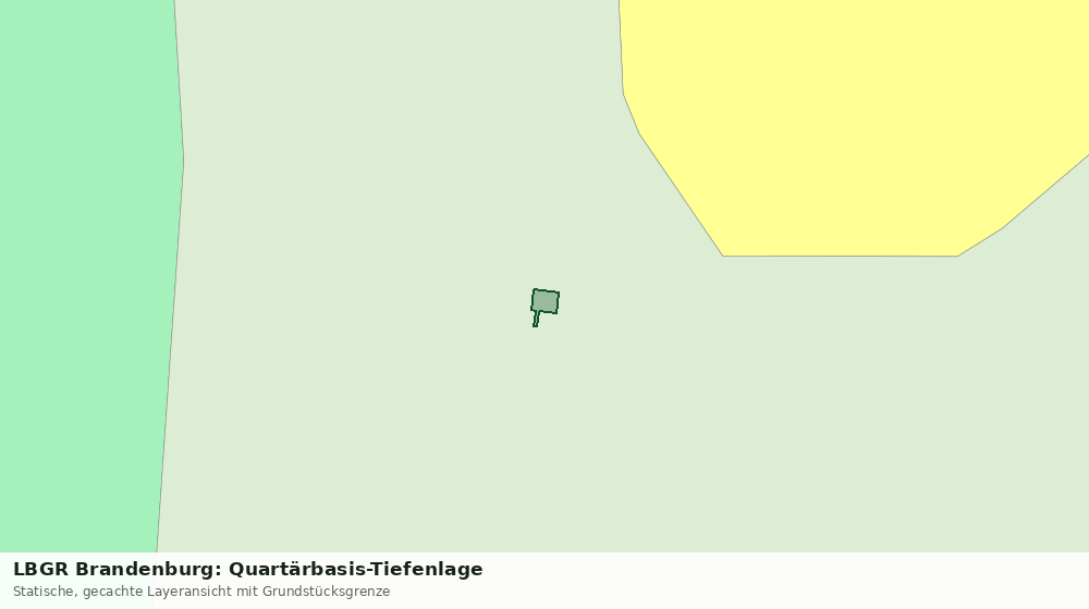 Statische Kartenansicht: LBGR Brandenburg: Quartärbasis-Tiefenlage