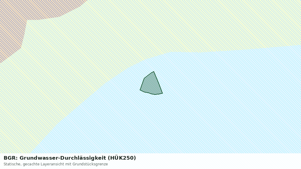 Statische Kartenansicht: BGR: Grundwasser-Durchlässigkeit (HÜK250)