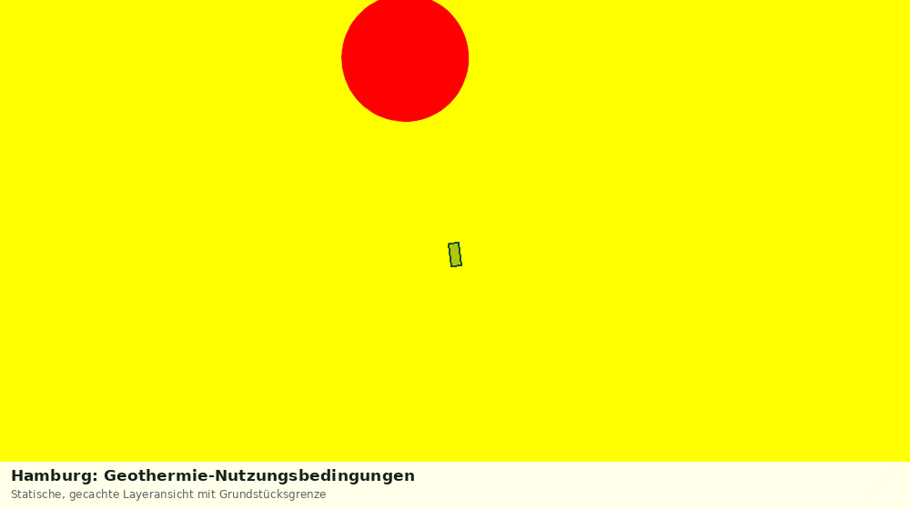 Statische Kartenansicht: Hamburg: Geothermie-Nutzungsbedingungen