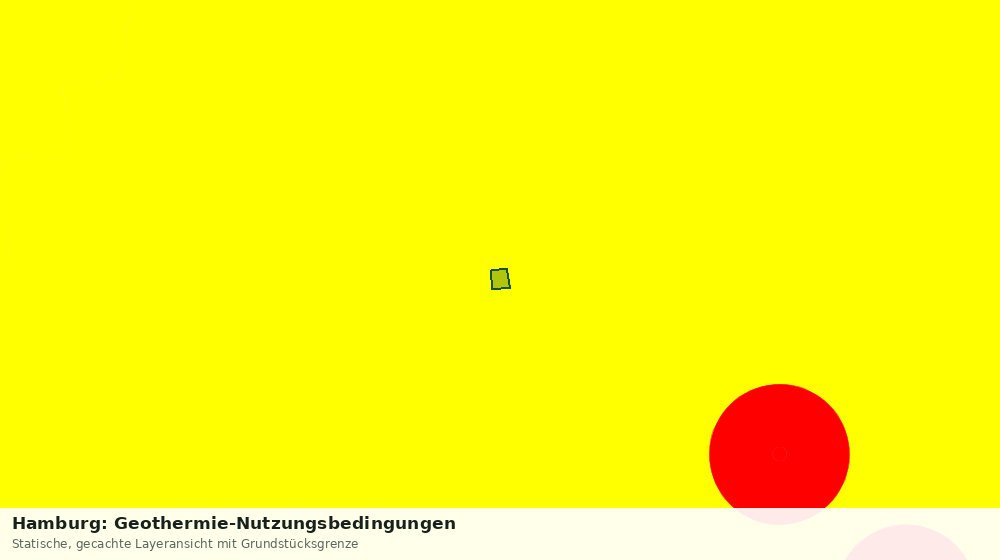 Statische Kartenansicht: Hamburg: Geothermie-Nutzungsbedingungen