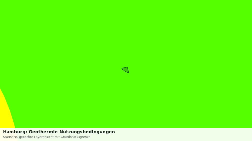Statische Kartenansicht: Hamburg: Geothermie-Nutzungsbedingungen