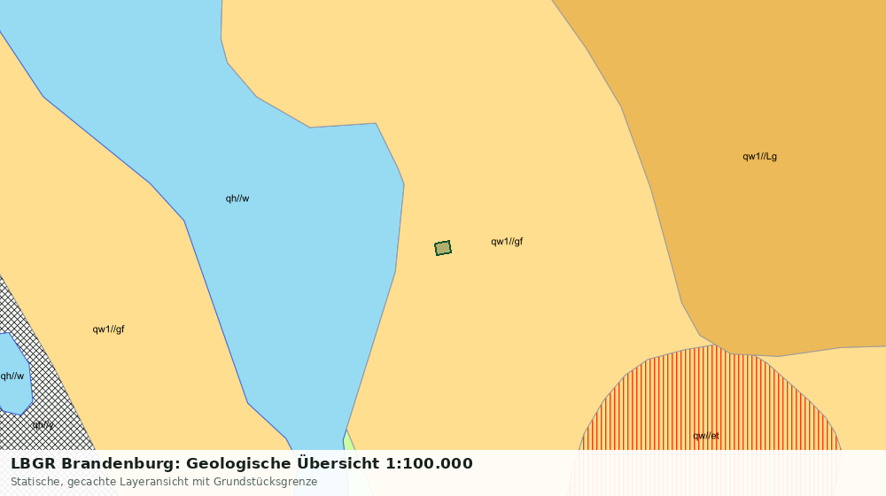 Statische Kartenansicht: LBGR Brandenburg: Geologische Übersicht 1:100.000