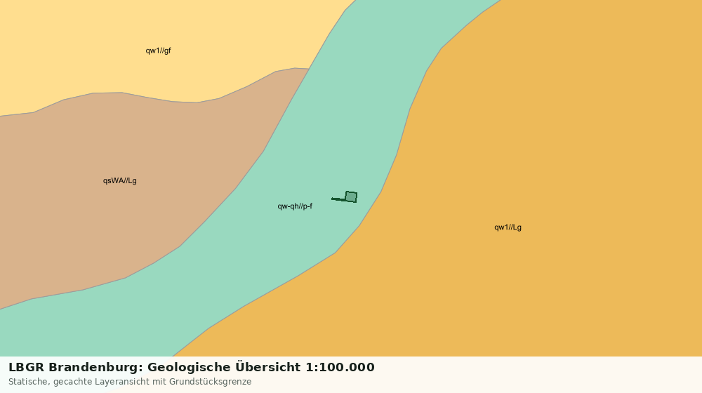 Statische Kartenansicht: LBGR Brandenburg: Geologische Übersicht 1:100.000