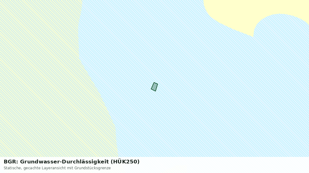 Statische Kartenansicht: BGR: Grundwasser-Durchlässigkeit (HÜK250)