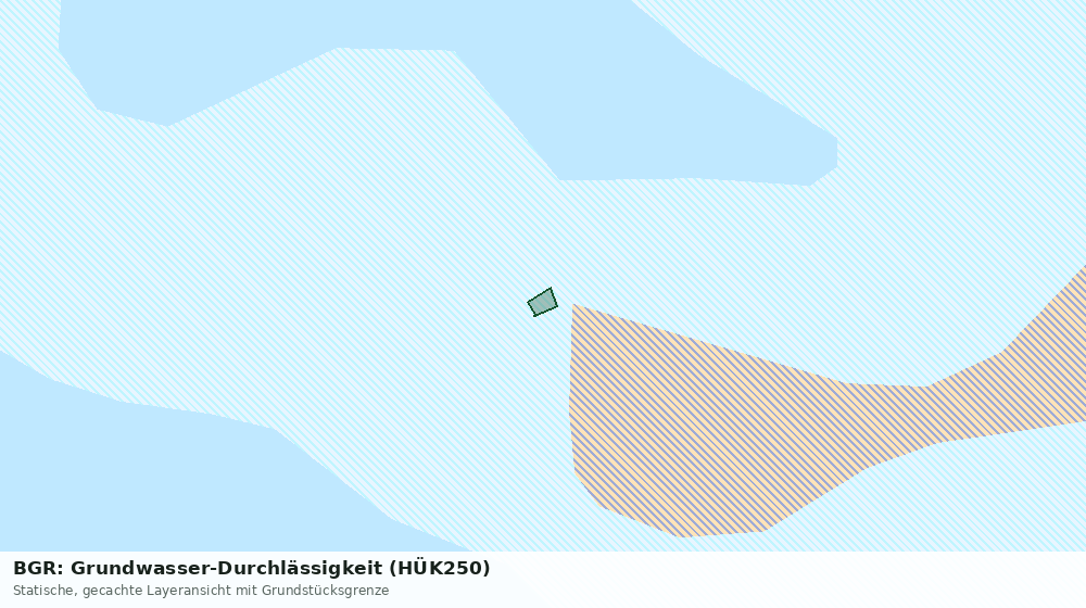 Statische Kartenansicht: BGR: Grundwasser-Durchlässigkeit (HÜK250)