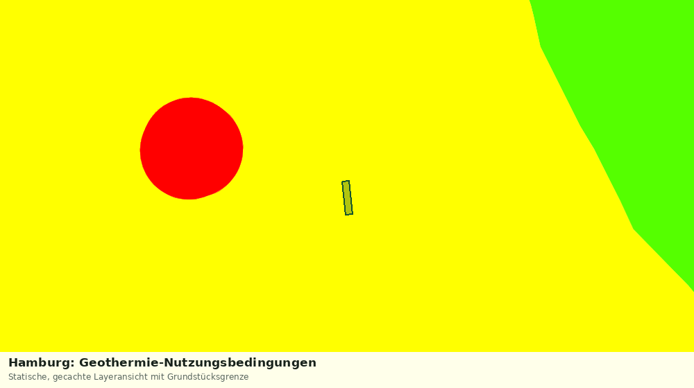 Statische Kartenansicht: Hamburg: Geothermie-Nutzungsbedingungen