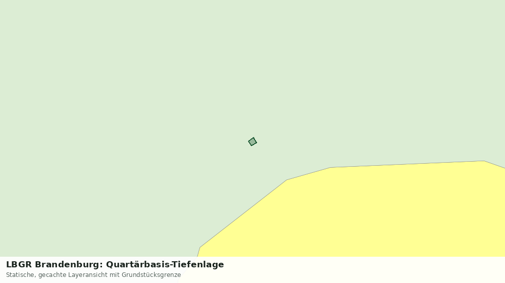 Statische Kartenansicht: LBGR Brandenburg: Quartärbasis-Tiefenlage