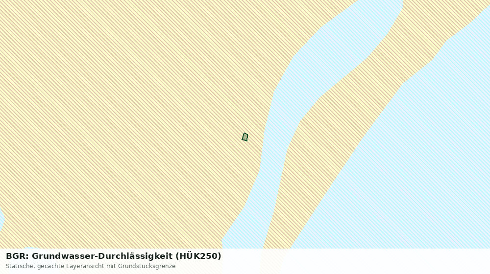 Statische Kartenansicht: BGR: Grundwasser-Durchlässigkeit (HÜK250)