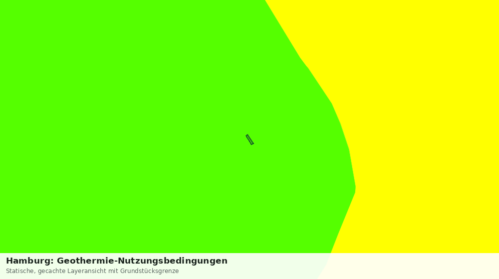 Statische Kartenansicht: Hamburg: Geothermie-Nutzungsbedingungen