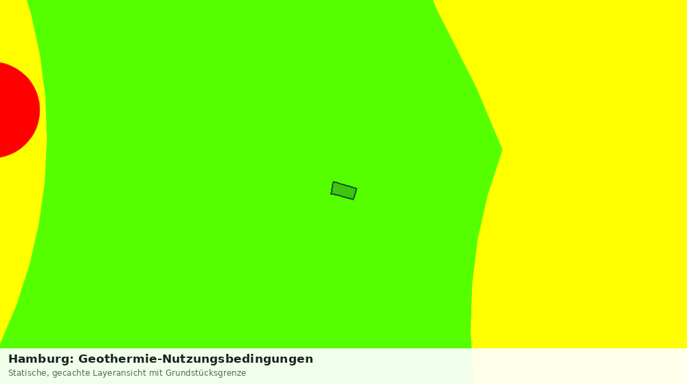 Statische Kartenansicht: Hamburg: Geothermie-Nutzungsbedingungen