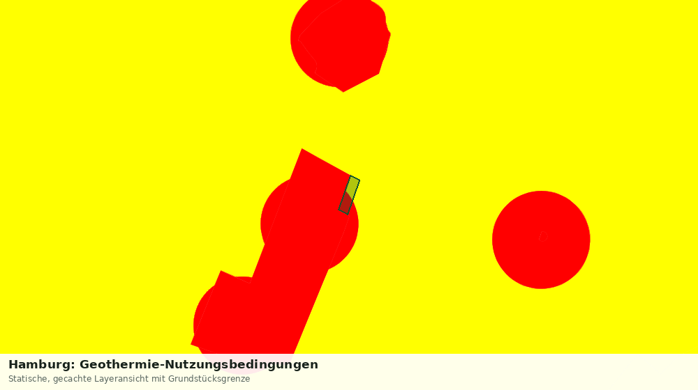 Statische Kartenansicht: Hamburg: Geothermie-Nutzungsbedingungen