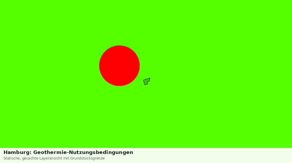 Statische Kartenansicht: Hamburg: Geothermie-Nutzungsbedingungen