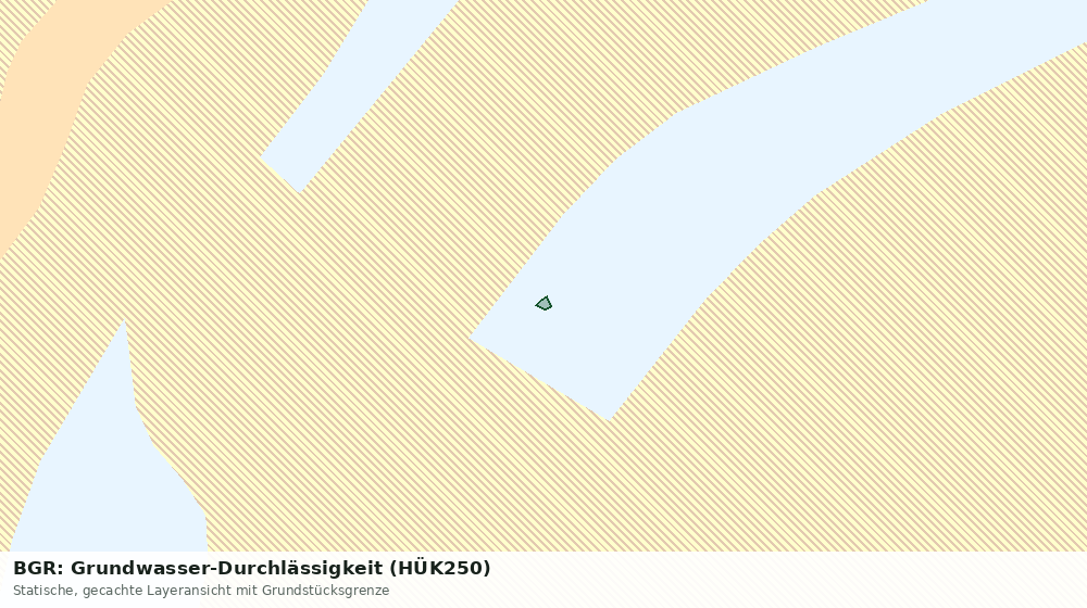 Statische Kartenansicht: BGR: Grundwasser-Durchlässigkeit (HÜK250)