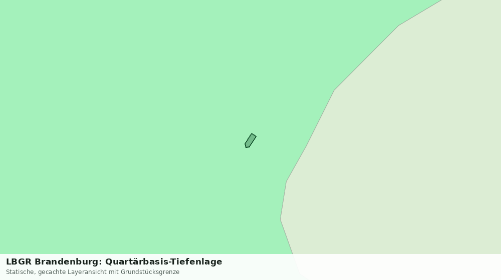 Statische Kartenansicht: LBGR Brandenburg: Quartärbasis-Tiefenlage