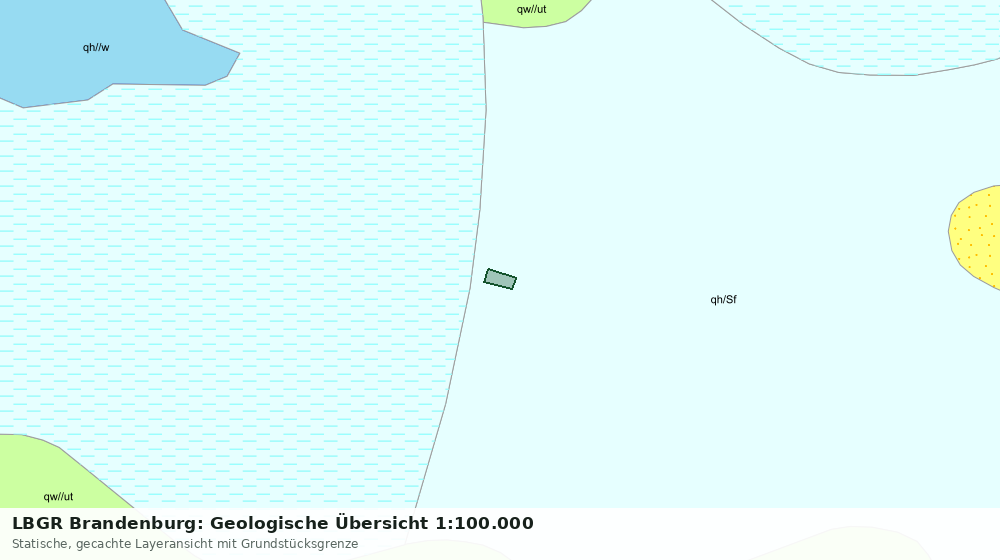 Statische Kartenansicht: LBGR Brandenburg: Geologische Übersicht 1:100.000