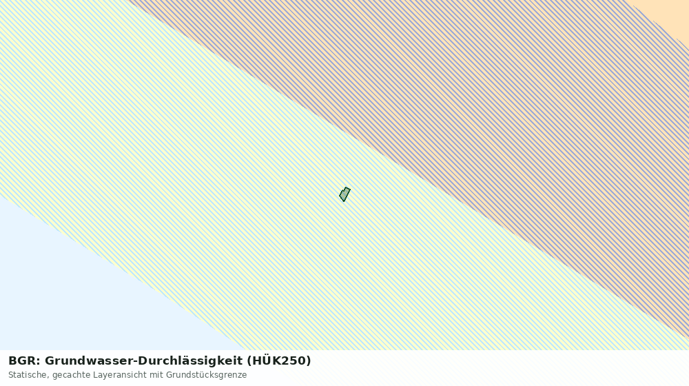 Statische Kartenansicht: BGR: Grundwasser-Durchlässigkeit (HÜK250)