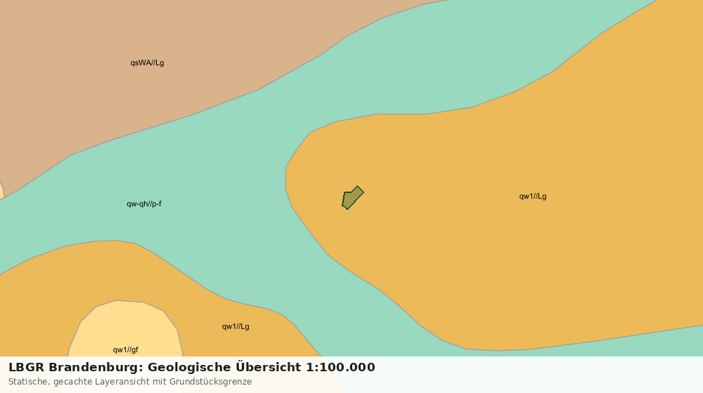 Statische Kartenansicht: LBGR Brandenburg: Geologische Übersicht 1:100.000