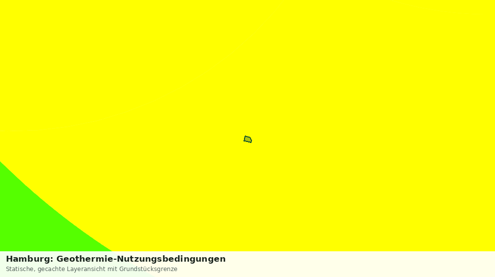 Statische Kartenansicht: Hamburg: Geothermie-Nutzungsbedingungen