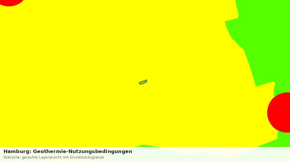 Statische Kartenansicht: Hamburg: Geothermie-Nutzungsbedingungen