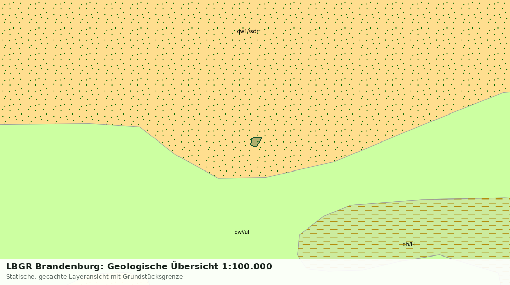 Statische Kartenansicht: LBGR Brandenburg: Geologische Übersicht 1:100.000