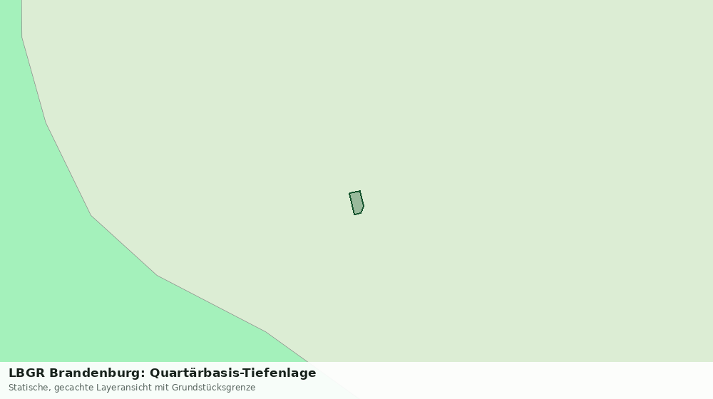 Statische Kartenansicht: LBGR Brandenburg: Quartärbasis-Tiefenlage
