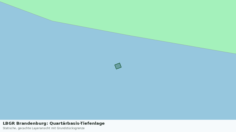 Statische Kartenansicht: LBGR Brandenburg: Quartärbasis-Tiefenlage