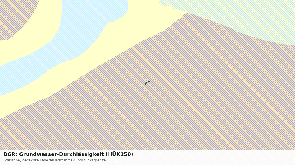Statische Kartenansicht: BGR: Grundwasser-Durchlässigkeit (HÜK250)