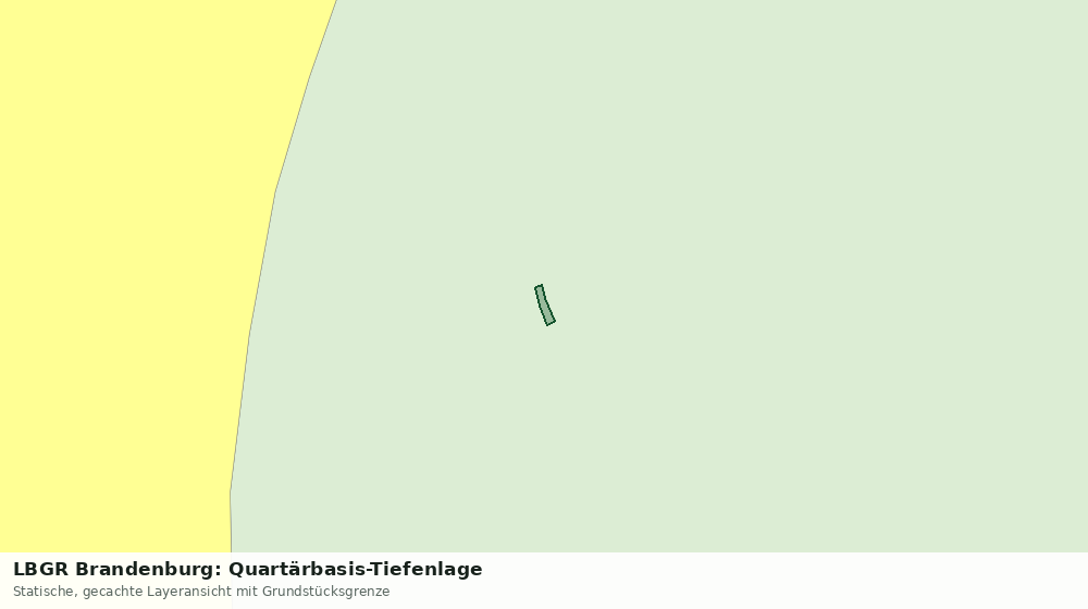 Statische Kartenansicht: LBGR Brandenburg: Quartärbasis-Tiefenlage
