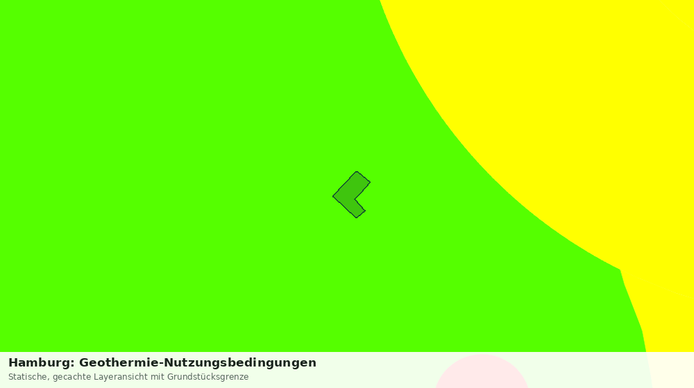 Statische Kartenansicht: Hamburg: Geothermie-Nutzungsbedingungen