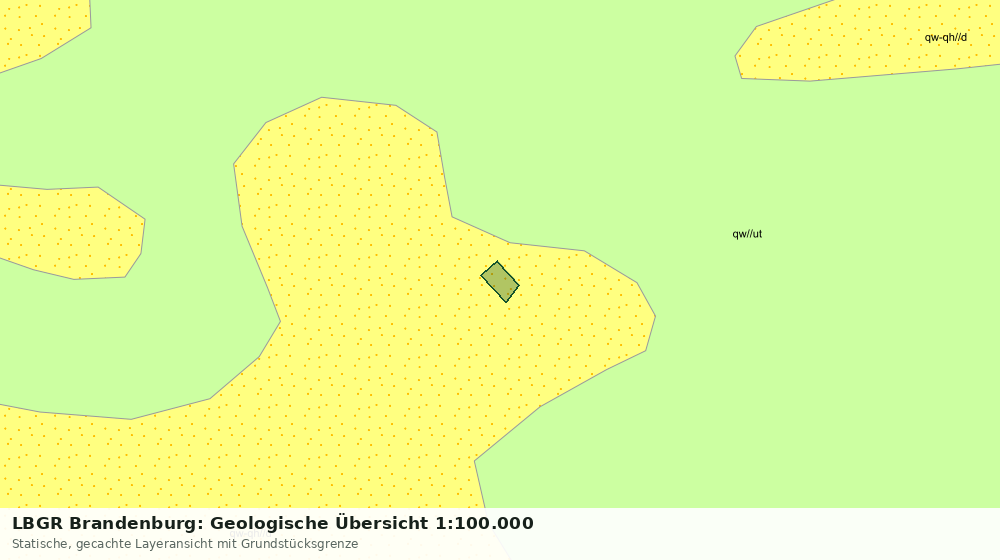 Statische Kartenansicht: LBGR Brandenburg: Geologische Übersicht 1:100.000