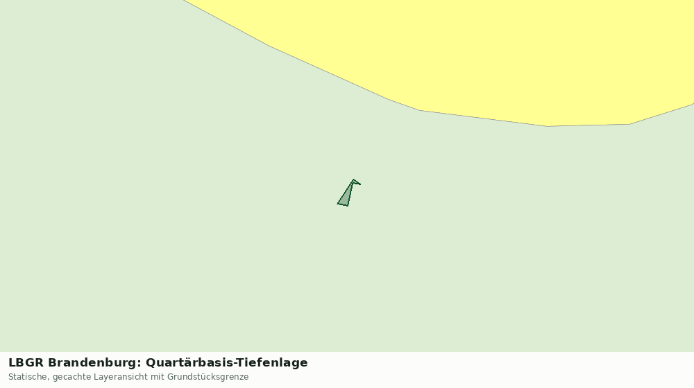 Statische Kartenansicht: LBGR Brandenburg: Quartärbasis-Tiefenlage
