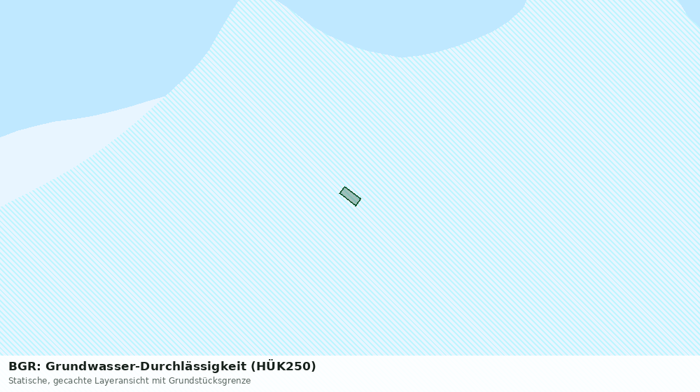 Statische Kartenansicht: BGR: Grundwasser-Durchlässigkeit (HÜK250)