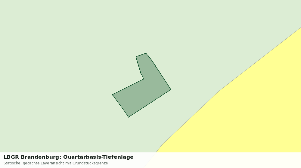 Statische Kartenansicht: LBGR Brandenburg: Quartärbasis-Tiefenlage