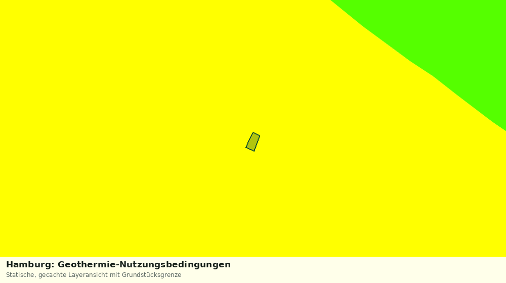 Statische Kartenansicht: Hamburg: Geothermie-Nutzungsbedingungen