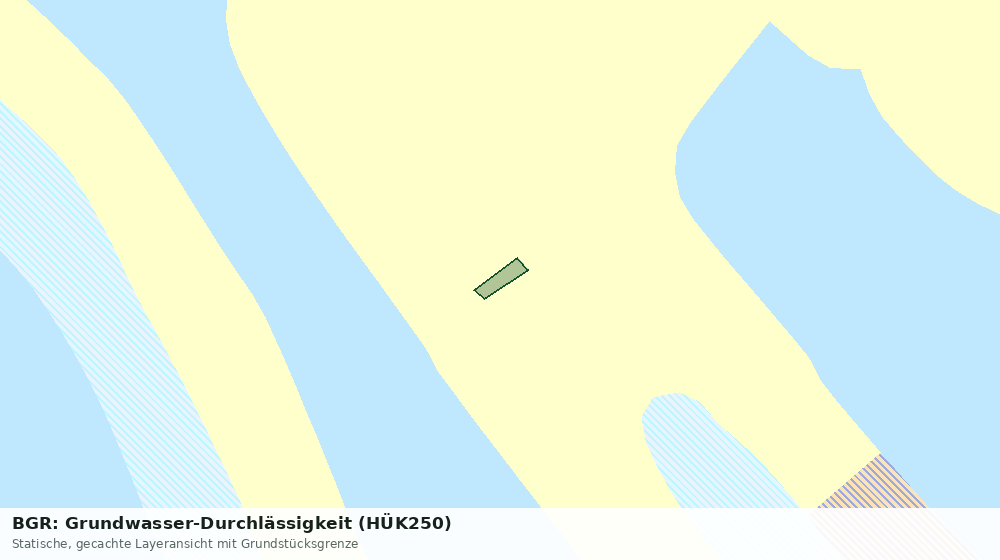 Statische Kartenansicht: BGR: Grundwasser-Durchlässigkeit (HÜK250)