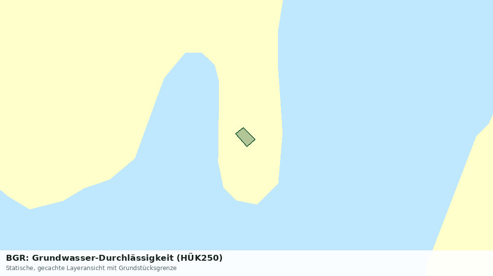 Statische Kartenansicht: BGR: Grundwasser-Durchlässigkeit (HÜK250)