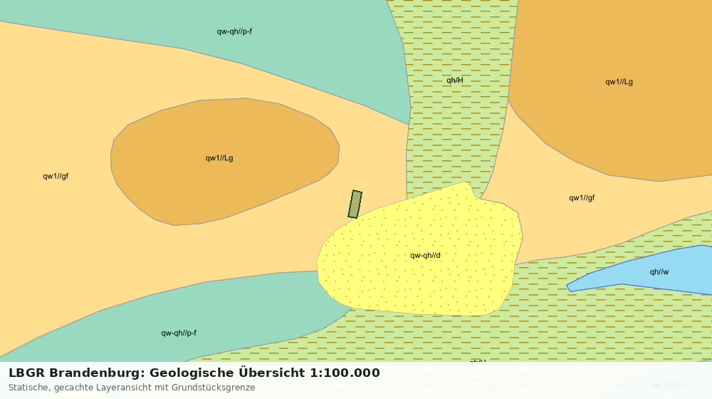 Statische Kartenansicht: LBGR Brandenburg: Geologische Übersicht 1:100.000