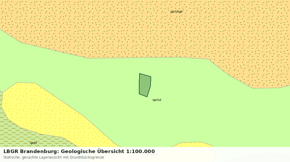 Statische Kartenansicht: LBGR Brandenburg: Geologische Übersicht 1:100.000