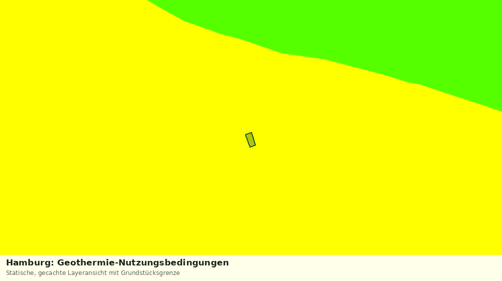 Statische Kartenansicht: Hamburg: Geothermie-Nutzungsbedingungen