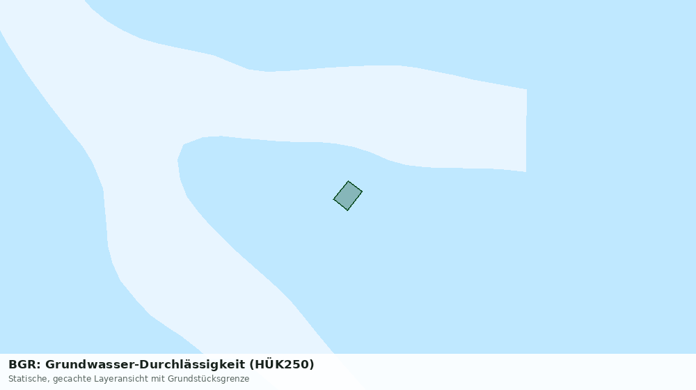 Statische Kartenansicht: BGR: Grundwasser-Durchlässigkeit (HÜK250)