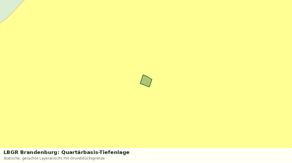 Statische Kartenansicht: LBGR Brandenburg: Quartärbasis-Tiefenlage