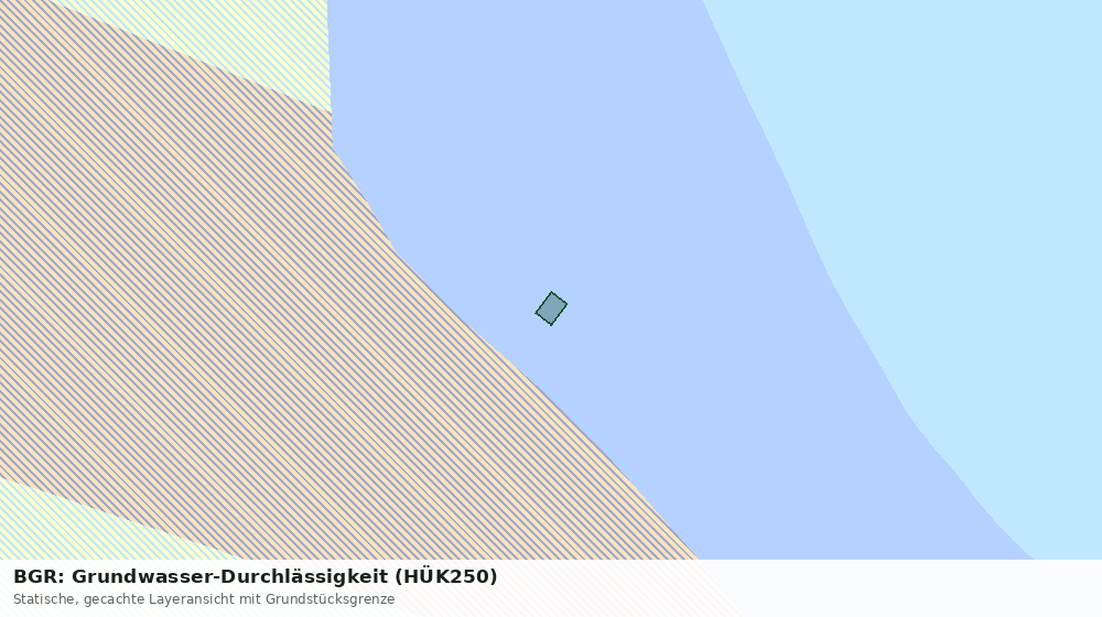 Statische Kartenansicht: BGR: Grundwasser-Durchlässigkeit (HÜK250)