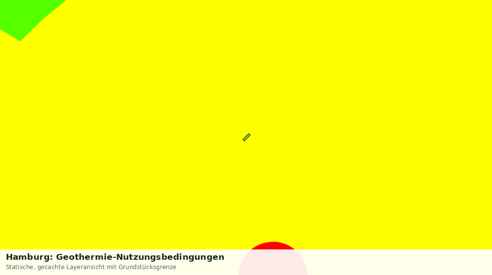Statische Kartenansicht: Hamburg: Geothermie-Nutzungsbedingungen
