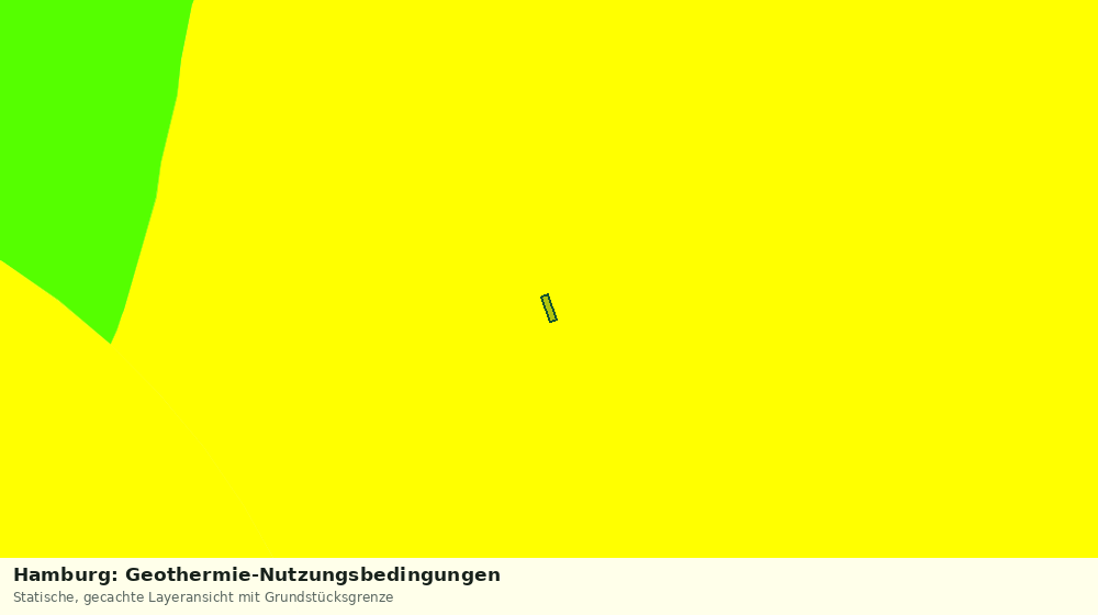 Statische Kartenansicht: Hamburg: Geothermie-Nutzungsbedingungen